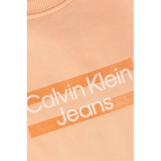 Pomarańczowy sukienka dziewczęca Calvin Klein 