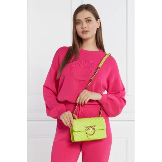 Pinko Skórzana torebka na ramię Love One Mini Crossbody Pinko Uniwersalny Gomez Fashion Store