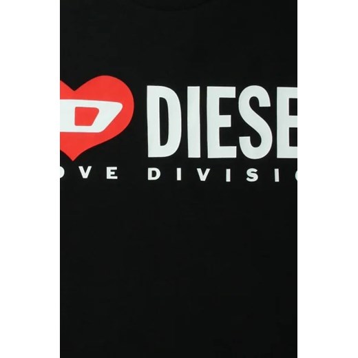 Diesel T-shirt | Regular Fit ze sklepu Gomez Fashion Store w kategorii Bluzki dziewczęce - zdjęcie 164042867