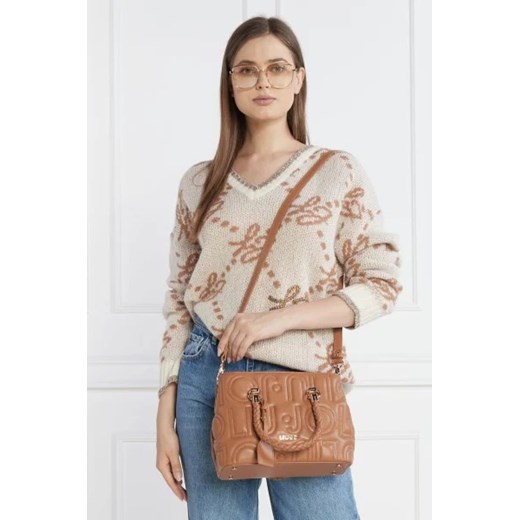 Liu Jo shopper bag duża ze skóry ekologicznej matowa