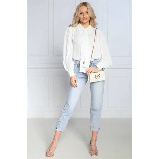 Pinko Skórzana listonoszka LOVE ONE WALLET C VITELLO SETA Pinko OS Gomez Fashion Store