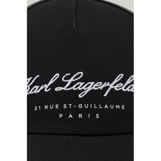 Karl Lagerfeld Bejsbolówka k/hotel canvas Karl Lagerfeld Uniwersalny Gomez Fashion Store