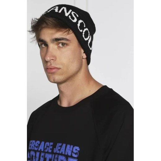 Versace Jeans Couture Czapka | z dodatkiem wełny Uniwersalny okazja Gomez Fashion Store