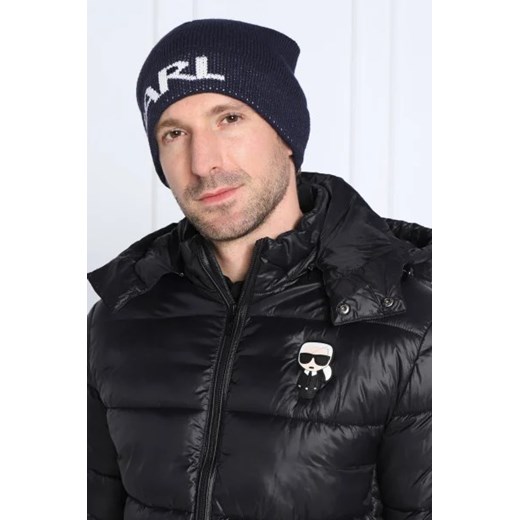Karl Lagerfeld Czapka | z dodatkiem wełny Karl Lagerfeld S okazyjna cena Gomez Fashion Store