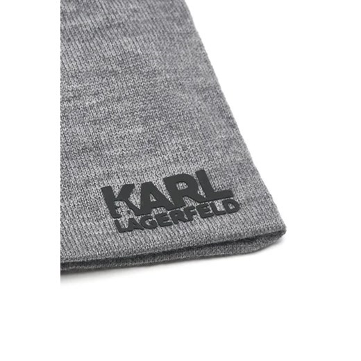 Karl Lagerfeld Wełniana czapka | z dodatkiem wełny Karl Lagerfeld M Gomez Fashion Store promocyjna cena