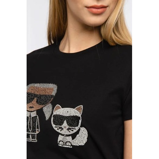 Karl Lagerfeld T-shirt | Regular Fit Karl Lagerfeld XS wyprzedaż Gomez Fashion Store