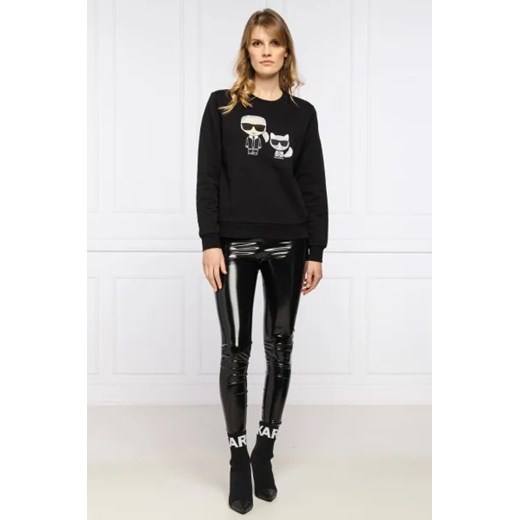 Bluza damska Karl Lagerfeld z napisem casual jesienna