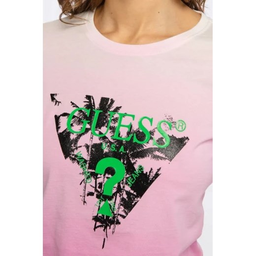 GUESS JEANS T-shirt PALMS | Slim Fit XS promocja Gomez Fashion Store