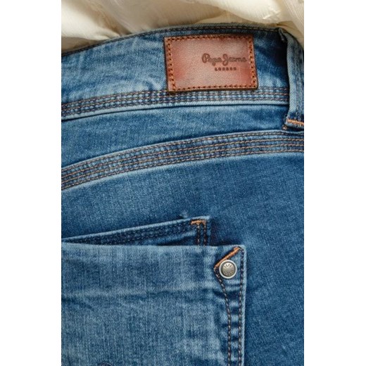 Pepe Jeans London Szorty SATURN CROP | Skinny fit | denim 28 okazja Gomez Fashion Store