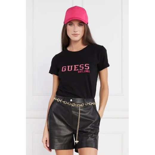 GUESS T-shirt SS CN COLLEGE TEE | Regular Fit Guess S okazyjna cena Gomez Fashion Store