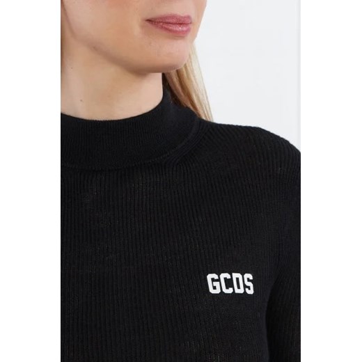 GCDS Sweter GCDS BASIC TURTLENECK | Skinny fit | z dodatkiem wełny Gcds L Gomez Fashion Store wyprzedaż