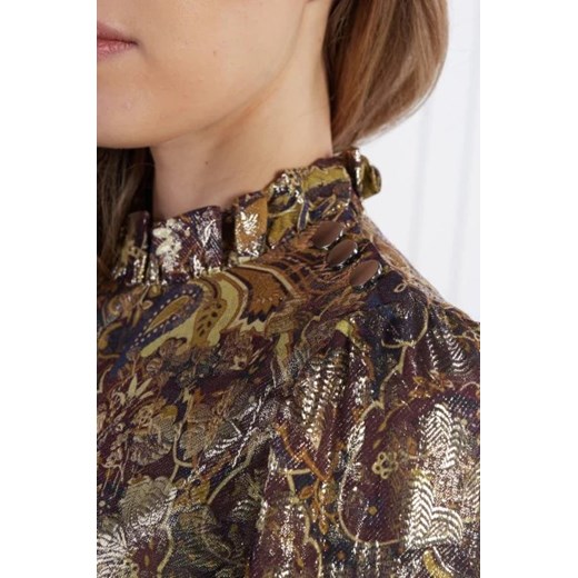 Bluzka damska Ba&sh z długimi rękawami w abstrakcyjnym wzorze 