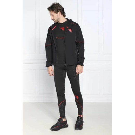Bluza męska Hugo Boss czarna z poliamidu w sportowym stylu