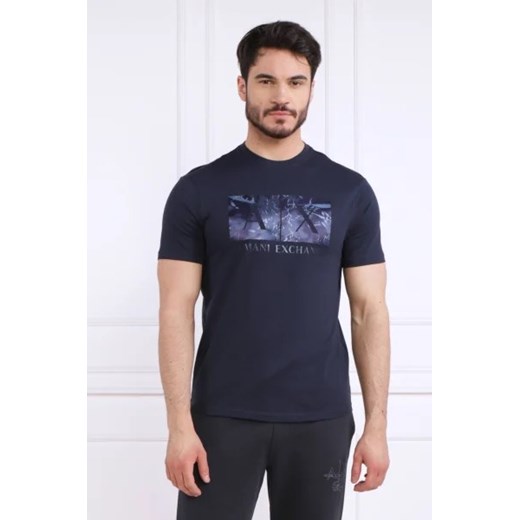 T-shirt męski Armani Exchange wiosenny z krótkim rękawem 