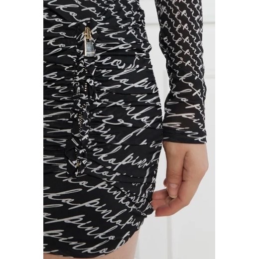 Sukienka Pinko z okrągłym dekoltem mini z elastanu 