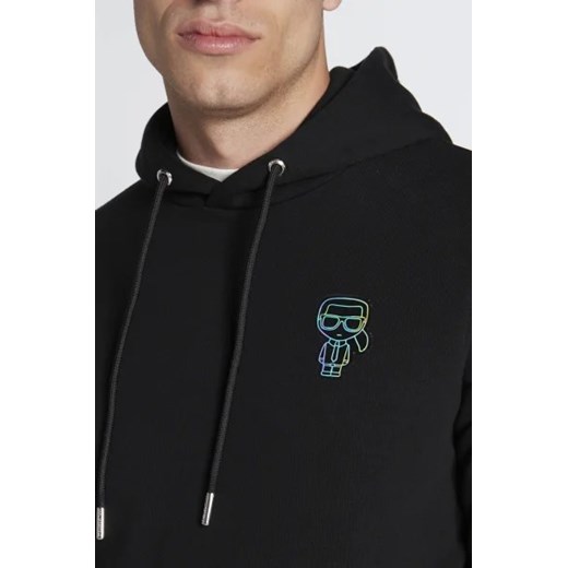 Bluza męska Karl Lagerfeld z poliestru czarna casual