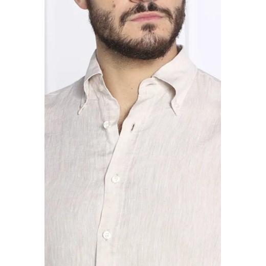 Oscar Jacobson Lniana koszula Harry 3 | Slim Fit Oscar Jacobson 42 promocyjna cena Gomez Fashion Store