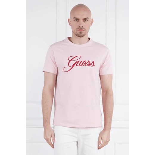 GUESS JEANS T-shirt SS CN GUESS 3D EMBRO | Regular Fit S okazyjna cena Gomez Fashion Store