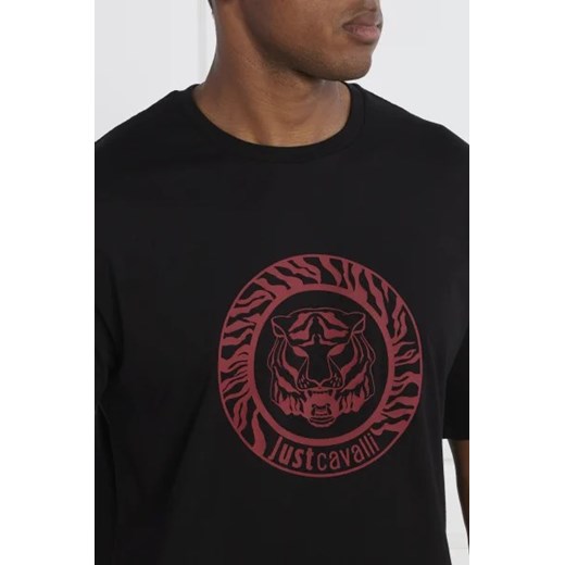 T-shirt męski Just Cavalli z krótkimi rękawami z nadrukami 