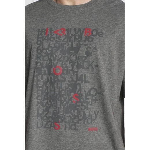 T-shirt męski BOSS HUGO w stylu młodzieżowym z krótkim rękawem