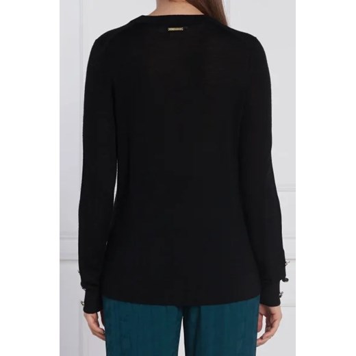 Michael Kors Wełniany sweter MERINO BUTTON | Regular Fit Michael Kors L okazja Gomez Fashion Store