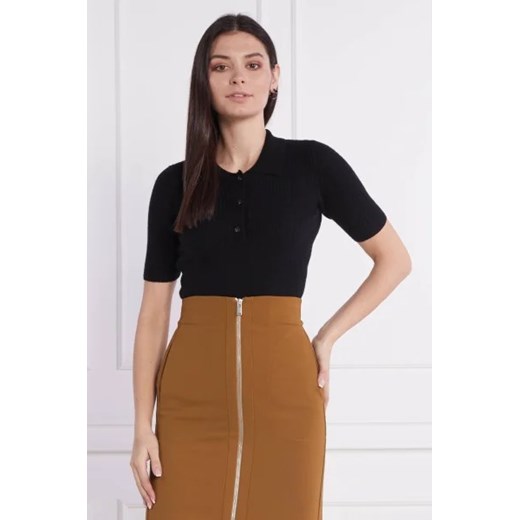 Trussardi Wełniane polo | Slim Fit | z dodatkiem kaszmiru Trussardi XS Gomez Fashion Store wyprzedaż
