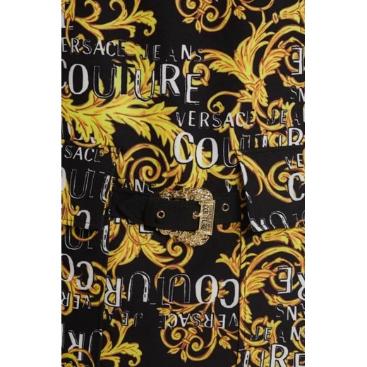 Sukienka Versace Jeans prosta z okrągłym dekoltem z krótkimi rękawami