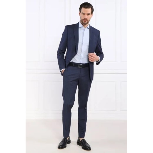 BOSS Wełniane spodnie H-Genius-MM-224 | Slim Fit 52 okazja Gomez Fashion Store