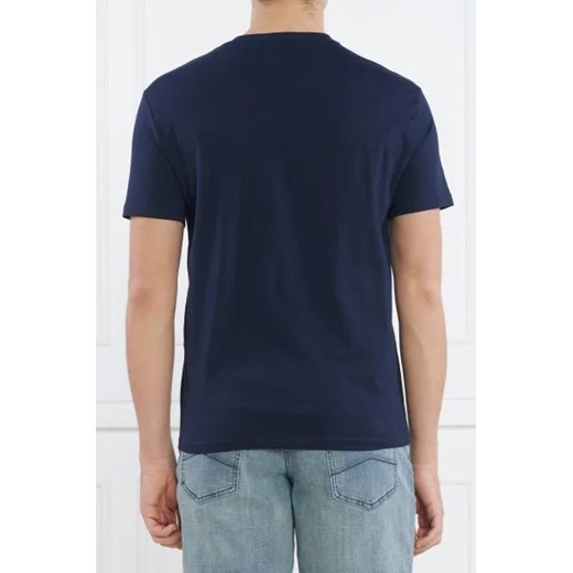T-shirt męski Armani Exchange niebieski z krótkim rękawem 