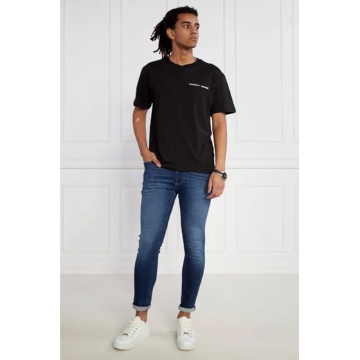 T-shirt męski Tommy Jeans bawełniany z krótkim rękawem 