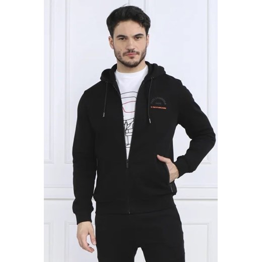 Bluza męska Karl Lagerfeld czarna casual z napisami