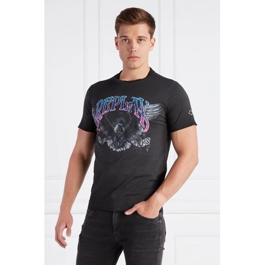 Replay T-shirt | Regular Fit Replay L okazyjna cena Gomez Fashion Store