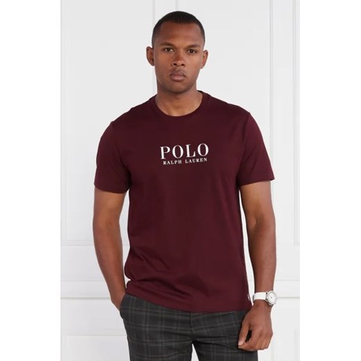 T-shirt męski Polo Ralph Lauren z napisami z krótkim rękawem 