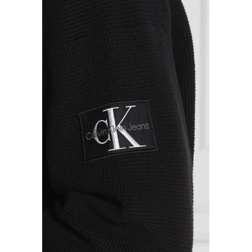 Sweter męski Calvin Klein czarny z poliamidu 