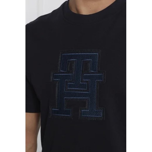 Tommy Hilfiger T-shirt MONOGRAM APPLIQUE | Regular Fit Tommy Hilfiger M promocyjna cena Gomez Fashion Store