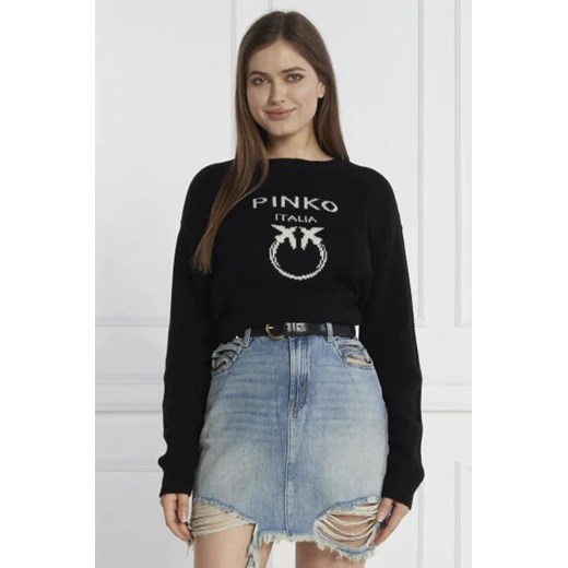 Pinko Wełniany sweter | Regular Fit Pinko XS wyprzedaż Gomez Fashion Store