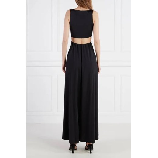 Czarna sukienka Pinko w serek maxi