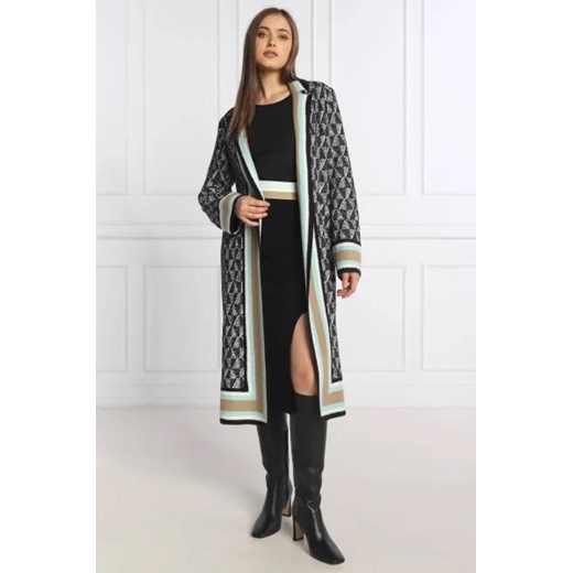 Sweter damski Marc Cain wielokolorowy z dekoltem w serek casual