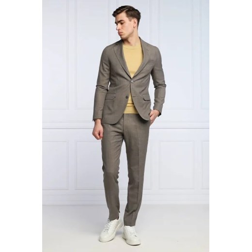 Oscar Jacobson Wełniane spodnie Denz | Slim Fit Oscar Jacobson 50 okazja Gomez Fashion Store