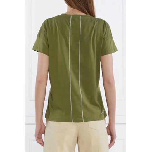 Zielona bluzka damska Aeronautica Militare w militarnym stylu 
