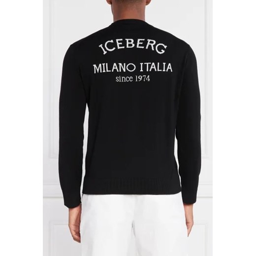 Iceberg Wełniany sweter | Regular Fit Iceberg XXL okazyjna cena Gomez Fashion Store