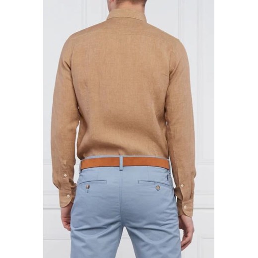 Emanuel Berg Lniana koszula bellagio | Slim Fit Emanuel Berg 41 okazja Gomez Fashion Store