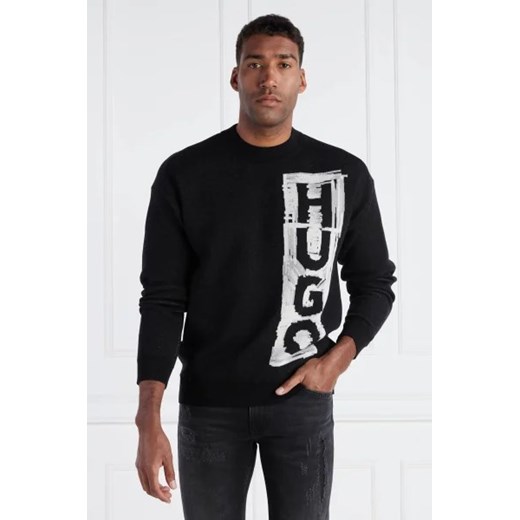 HUGO Sweter Sohugoh | Regular Fit | z dodatkiem wełny L Gomez Fashion Store