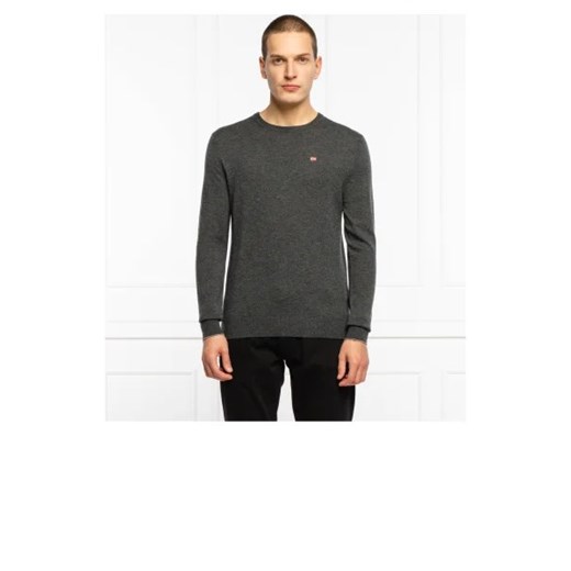 Napapijri Wełniany sweter | Regular Fit Napapijri M okazyjna cena Gomez Fashion Store