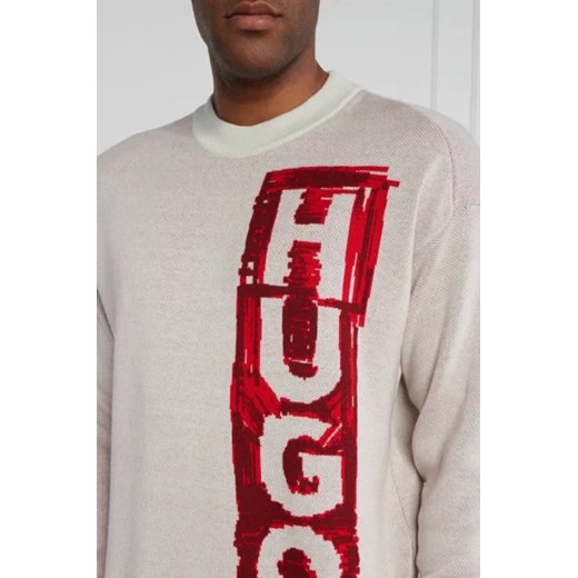 HUGO Sweter Sohugoh | Regular Fit | z dodatkiem wełny L okazyjna cena Gomez Fashion Store