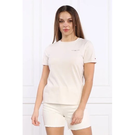 Bluzka damska Tommy Hilfiger z okrągłym dekoltem bawełniana z krótkim rękawem casual