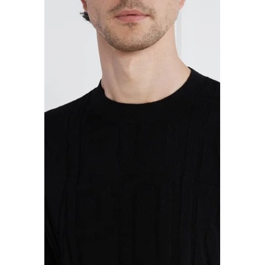 Emporio Armani Wełniany sweter | Regular Fit Emporio Armani M okazja Gomez Fashion Store