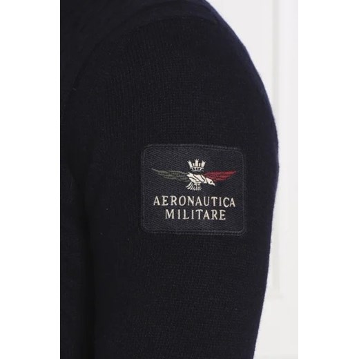 Aeronautica Militare Wełniany sweter | Slim Fit Aeronautica Militare L promocja Gomez Fashion Store