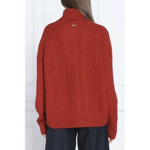 Sweter damski BOSS HUGO z golfem