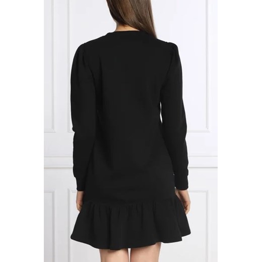 Sukienka Ralph Lauren prosta z okrągłym dekoltem mini z długim rękawem